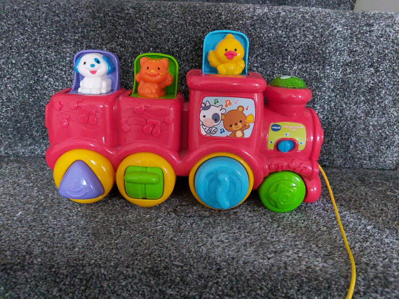 vtech baby pop up friends train